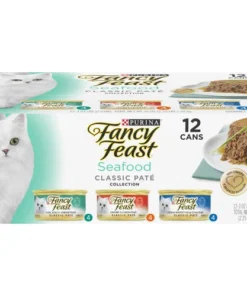 Fancy Feast® Seafood Classic Pate Wet Cat Food Variety Pack - 12 Pack