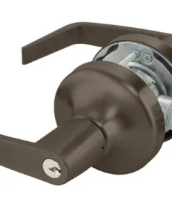 Yale 4700 Satin Bronze Storeroom Function Cylindrical Door Lever With Schlage C Keyway