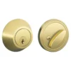 Dexter By Schlage Dexter® By Schlage® Bright Brass Single Cylinder Entry Door Deadbolt -SCHLAGE Sales Store 2195984 P LMD R