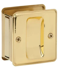 Schlage® Bright Brass Passage Sliding Door Lock