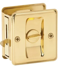 Schlage® Bright Brass Privacy Sliding Door Lock