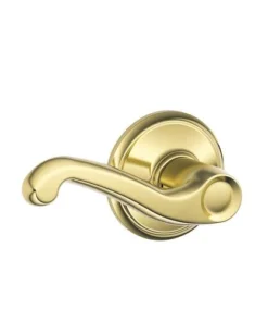 Schlage® Flair Bright Brass Hall & Closet Passage Door Lever -SCHLAGE Sales Store 2213465 Schlage P LF