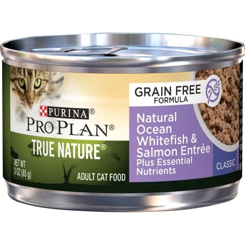 Purina Pro Plan Purina® Pro Plan® True Nature™ Adult Ocean Whitefish & Salmon Classic Wet Cat Food - 3 Oz 3 Purina Pro Plan Purina® Pro Plan® True Nature™ Adult Ocean Whitefish & Salmon Classic Wet Cat Food - 3 Oz
