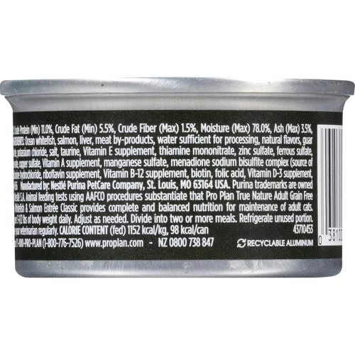 Purina Pro Plan Purina® Pro Plan® True Nature™ Adult Ocean Whitefish & Salmon Classic Wet Cat Food - 3 Oz 4 Purina Pro Plan Purina® Pro Plan® True Nature™ Adult Ocean Whitefish & Salmon Classic Wet Cat Food - 3 Oz - Image 2