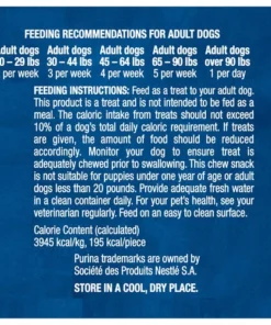 Purina® Busy Rib Hide Dog Treats - 6 Count -SCHLAGE Sales Store 2534210 P SC1