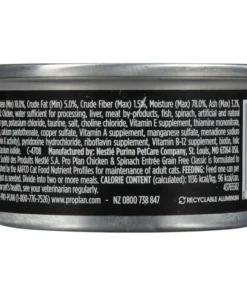 Purina Pro Plan Purina® Pro Plan® Adult Chicken & Spinach Classic Cat Food - 3 Oz -SCHLAGE Sales Store 38100159144B