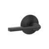 Schlage® Latitude Matte Black Hall & Closet Passage Door Lever