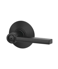 Schlage® Latitude Matte Black Bed & Bath Privacy Door Lever -SCHLAGE Sales Store 4403035 SchlageP RF