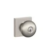 Schlage® Plymouth Satin Nickel Entry Door Knob With Collins Trim -SCHLAGE Sales Store 4403042