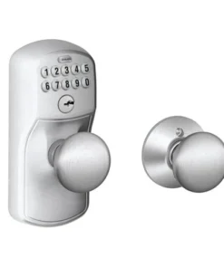 Schlage® Plymouth Satin Chrome Commercial Keypad Entry Door Knob