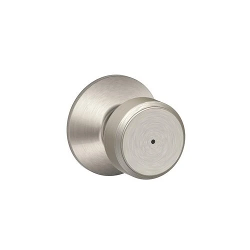 Schlage® Bowery Satin Nickel Bed & Bath Privacy Door Knob 3 Schlage® Bowery Satin Nickel Bed & Bath Privacy Door Knob