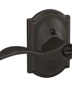 Schlage® Accent Aged Bronze Entry Door Lever With Camelot Trim -SCHLAGE Sales Store 4404614 Int LS