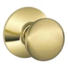 Schlage® Plymouth Bright Brass Hall & Closet Passage Door Knob -SCHLAGE Sales Store 4404619 Ext LS