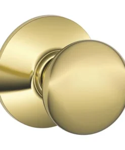 Schlage® Plymouth Bright Brass Hall & Closet Passage Door Knob