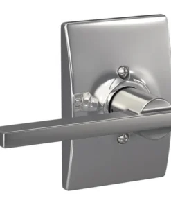 Schlage® Latitude Bright Chrome Hall & Closet Passage Door Lever With Century Trim -SCHLAGE Sales Store 4404623 Int LS