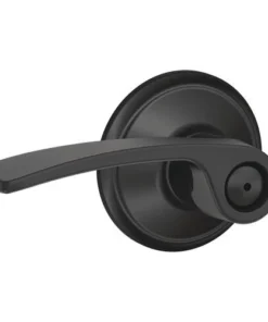 Schlage® Merano Matte Black Bed & Bath Privacy Door Lever