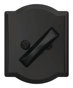 Schlage® Matte Black Single Cylinder Entry Door Deadbolt With Camelot Trim -SCHLAGE Sales Store 4404627 Int FV