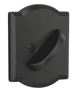Schlage® Matte Black Single Cylinder Entry Door Deadbolt With Camelot Trim -SCHLAGE Sales Store 4404627 Int LS