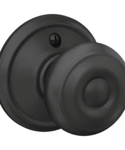 Schlage® Georgian Matte Black Non-Turning Dummy Door Knob