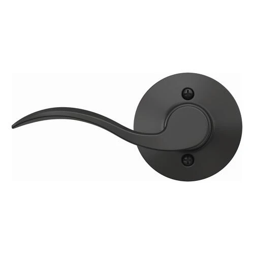 Schlage® Accent Matte Black Non-Turning Left Handed Dummy Door Lever 5 Schlage® Accent Matte Black Non-Turning Left Handed Dummy Door Lever - Image 3