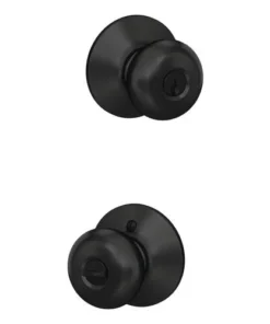 Schlage® Plymouth Matte Black Entry Door Knob -SCHLAGE Sales Store 4404639 LS