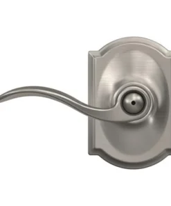 Schlage® Accent Satin Nickel Bed & Bath Privacy Door Lever With Camelot Trim -SCHLAGE Sales Store 4404643 Ext FV