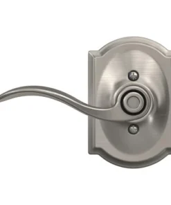 Schlage® Accent Satin Nickel Bed & Bath Privacy Door Lever With Camelot Trim -SCHLAGE Sales Store 4404643 Int FV