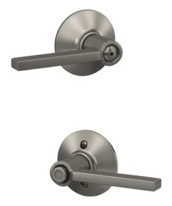 Schlage® Latitude Satin Nickel Bed & Bath Privacy Door Lever -SCHLAGE Sales Store 4404646 LS