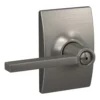 Schlage® Latitude Satin Nickel Bed & Bath Privacy Door Lever With Century Trim -SCHLAGE Sales Store 4404647 Ext LS