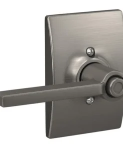Schlage® Latitude Satin Nickel Bed & Bath Privacy Door Lever With Century Trim -SCHLAGE Sales Store 4404647 Int LS