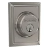 Schlage® Satin Nickel Single Cylinder Entry Door Deadbolt With Addison Trim -SCHLAGE Sales Store 4404650 Ext LS