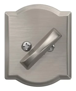 Schlage® Satin Nickel Single Cylinder Entry Door Deadbolt With Camelot Trim -SCHLAGE Sales Store 4404651 Int FV