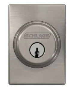 Schlage® Satin Nickel Single Cylinder Entry Door Deadbolt With Century Trim -SCHLAGE Sales Store 4404652 Ext FV