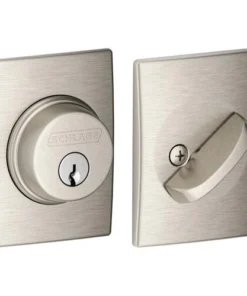 Schlage® Satin Nickel Single Cylinder Entry Door Deadbolt With Century Trim -SCHLAGE Sales Store 4404652 LS