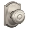 Schlage® Georgian Satin Nickel Hall & Closet Passage Door Knob With Camelot Trim -SCHLAGE Sales Store 4404673 Ext LS