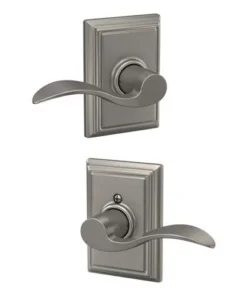 Schlage® Accent Satin Nickel Hall & Closet Passage Door Lever With Addison Trim -SCHLAGE Sales Store 4404674 LS