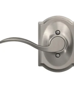 Schlage® Accent Satin Nickel Hall & Closet Passage Door Lever With Camelot Trim -SCHLAGE Sales Store 4404675 Int FV