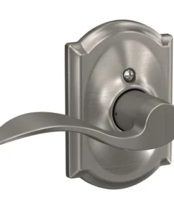 Schlage® Accent Satin Nickel Hall & Closet Passage Door Lever With Camelot Trim -SCHLAGE Sales Store 4404675 Int LS