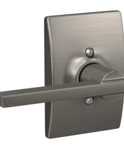 Schlage® Latitude Satin Nickel Hall & Closet Passage Door Lever With Century Trim -SCHLAGE Sales Store 4404676 Int LS