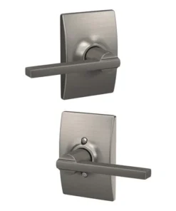Schlage® Latitude Satin Nickel Hall & Closet Passage Door Lever With Century Trim -SCHLAGE Sales Store 4404676 LS