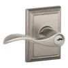 Schlage® Accent Satin Nickel Entry Door Lever With Addison Trim