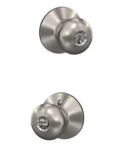 Schlage® Plymouth Satin Nickel Entry Door Knob -SCHLAGE Sales Store 4404681 LS