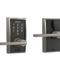 Schlage® Touch™ Latitude Satin Nickel Keyless Entry Door Lever With Century Trim -SCHLAGE Sales Store 4404685 LS