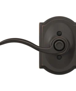 Schlage® Accent Aged Bronze Bed & Bath Privacy Door Lever With Camelot Trim -SCHLAGE Sales Store 4404688 Int FV