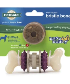 PetSafe® Busy Buddy® X-Small Treat Holding Bristle Bone® Dog Toy -SCHLAGE Sales Store BB BRI BN XS PT06