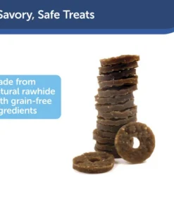 PetSafe® Busy Buddy® Size A Natural Rawhide Dog Toy Treat Rings - 16 Count -SCHLAGE Sales Store BB RING PB A PT01