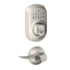 Schlage® Sacramento Satin Nickel Door Lever And Keypad Door Deadbolt