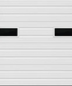 Ideal Door® Commercial 9' X 8' White Non-Insulated Garage Door With Windows