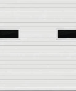Ideal Door® Commercial 9' X 8' White Insulated Garage Door With Windows (R-Value 9)