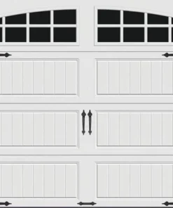 Ideal Door® Designer 8' X 7' White Insulated Garage Door With Windows (R-Value 6.5)